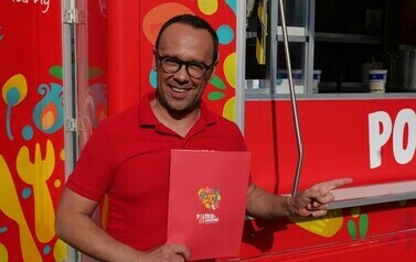 Festiwal Polska od Kuchni 2024 (na zdjęciu znajduje się mężczyzna)
