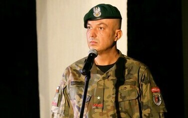 85. rocznica agresji ZSRS na Polskę (na zdjęciu znajdują się  mężczyzna w mundurze)
