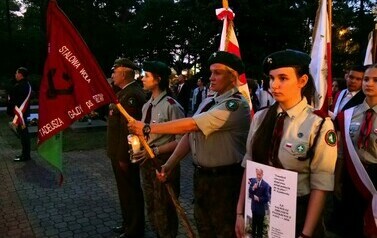85. rocznica agresji ZSRS na Polskę (na zdjęciu znajdują się harcerze)