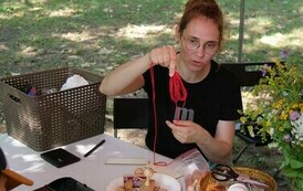 Piknik Rodzinny i otwarcie Wodnego Placu Zabaw (na zdjęciu znajduje się kobieta)