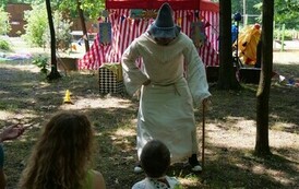 Piknik Rodzinny i otwarcie Wodnego Placu Zabaw (na zdjęciu znajduje się mężczyzna)