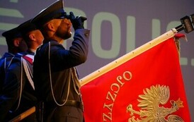 Święto Policji Stalowa Wola 2024 (na zdjęciu znajduje się poczet sztandarowy)