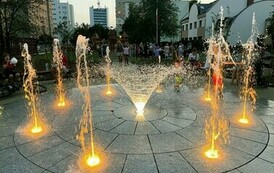 Otwarcie Ogrodu Zucha (na zdjęciu widoczna jest fontanna)