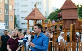 Otwarcie Ogrodu Zucha (na zdjęciu widoczny jest Prezydent Miasta Stalowej Woli)