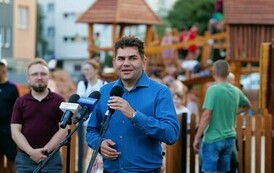 Otwarcie Ogrodu Zucha (na zdjęciu widoczny jest Prezydent Miasta Stalowej Woli)
