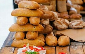 Festiwal Czekolady i słodkości w Stalowej Wol (na zdjęciu znajdują się chleby)