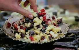 Festiwal Czekolady i słodkości w Stalowej Wol (na zdjęciu znajdują się słodkości)