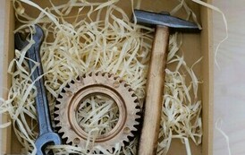 Festiwal Czekolady i słodkości w Stalowej Wol (na zdjęciu znajdują się przedmioty z czekolady)