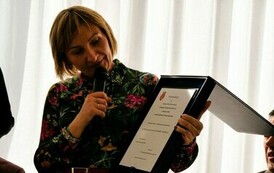 70-lecie Koła Powiatowego Polskiego Związku Niewidomych (na zdjeciu znajduje sie kobieta)