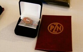 70-lecie Koła Powiatowego Polskiego Związku Niewidomych (na zdjeciu znajduje się medal)