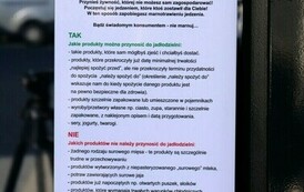 Uruchomienie "Jadłodzielni" (na zdjęciu znajduje regulamin jadłodzielnii)