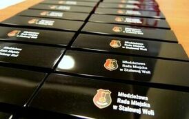Młodzieżowa Rada Miejska w Stalowej Woli rozpoczęła swoją działalność (na zdjęciu znajdują się pamiatkowe gadżety)