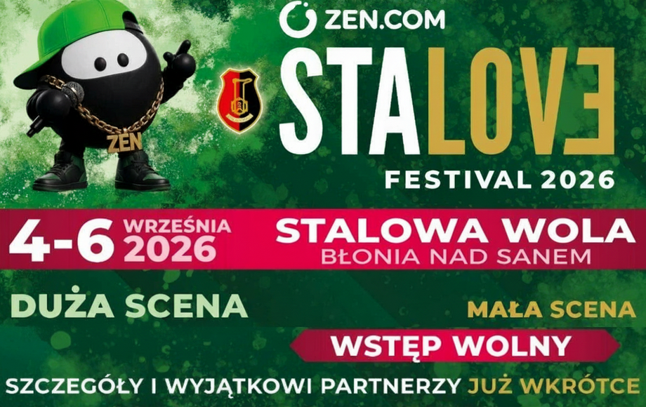 Zdjęcie do Wrześniowy ZEN STALOVE FESTIVAL 2026 zbliża się wielkimi krokami...