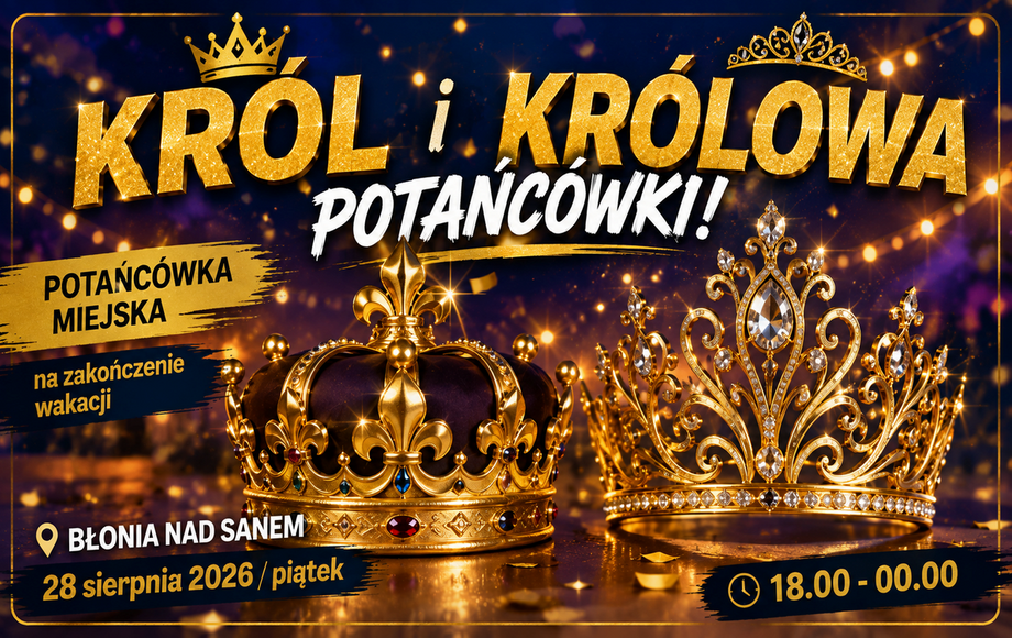 Zdjęcie do Kr&oacute;l i Kr&oacute;lowa parkietu Potańc&oacute;wki Miejskiej na zakończenie...
