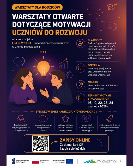 Warsztaty otwarte dotyczące motywacji uczni&oacute;w do rozwoju