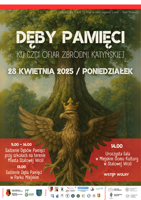 „Dęby Pamięci” – Stalowa Wola uczci ofiary Zbrodni Katyńskiej