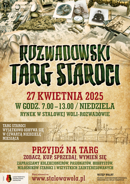 Rozwadowski Targ Staroci 27 kwietnia 2025
