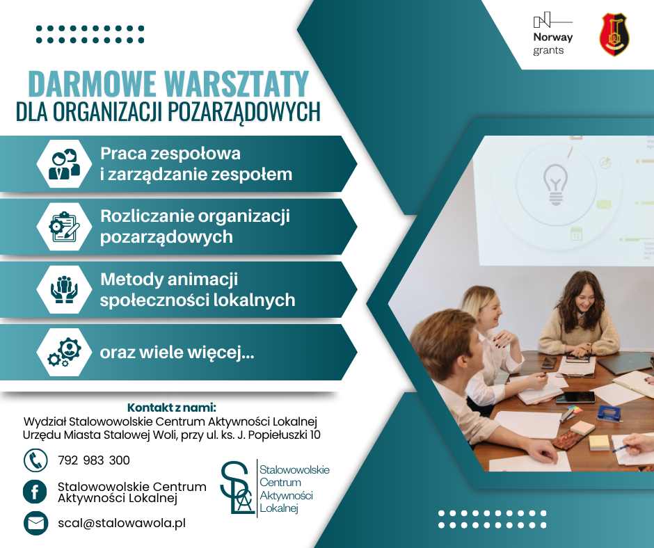 Darmowe Warsztaty dla Organizacji Pozarządowych