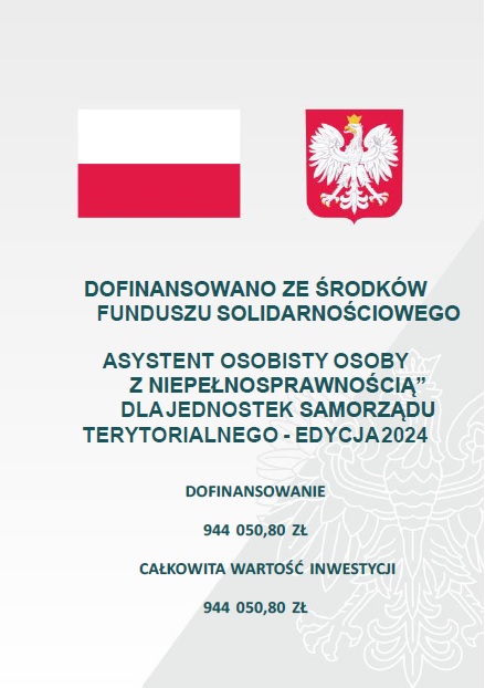 plakat asystent osoby niepełnosprawnej
