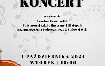 Zdjęcie do Koncert z okazji Międzynarodowego Dnia Seniora we wsp&oacute;łpracy z Państwową Szkołą Muzyczną I i II stopnia w Stalowej Woli.