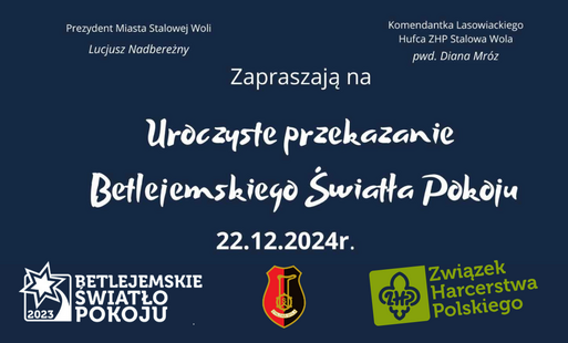 Zdjęcie do "Kochaj czynem" - przekazanie Betlejemskiego Światła Pokoju