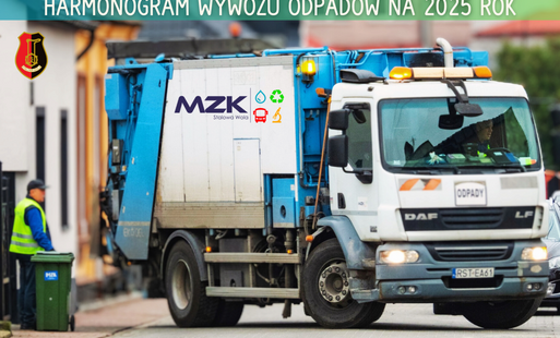 Zdjęcie do Harmonogram wywozu odpad&oacute;w na 2025 rok