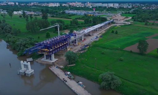 Zdjęcie do (VIDEO) Budowa trzeciego mostu na Sanie