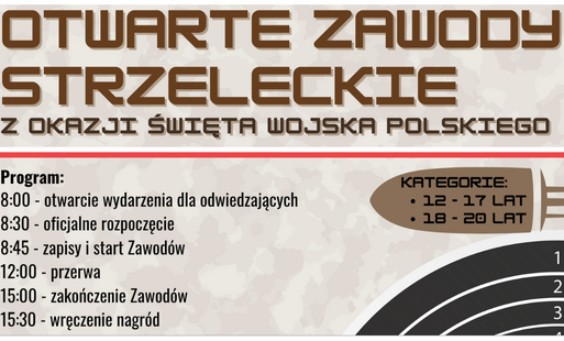 Zdjęcie do Otwarte Zawody Strzeleckie z okazji Święta Wojska Polskiego 