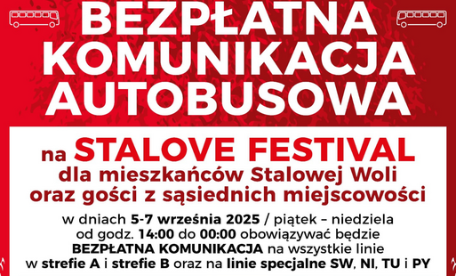 Zdjęcie do Bezpłatna komunikacja na STALOVE FESTIVAL!