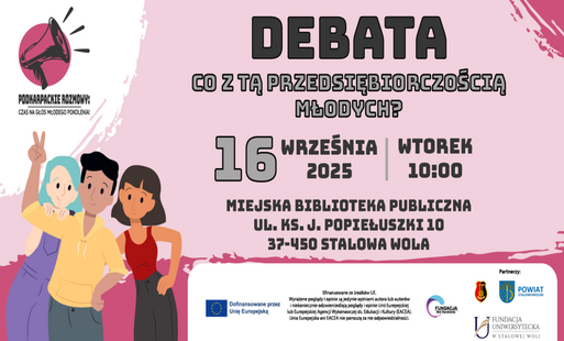 Zdjęcie do Debata o przedsiębiorczości młodych w Stalowej Woli