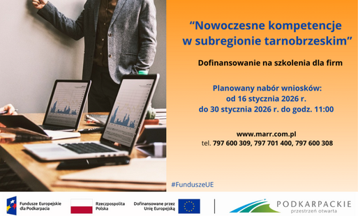 Zdjęcie do Dofinansowania do szkoleń dla firm! Nab&oacute;r od 16 stycznia 2026