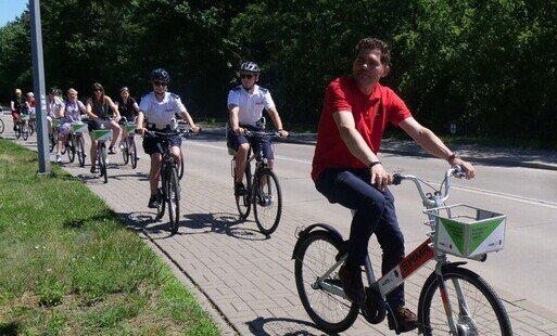 Zdjęcie do Stalowa Wola gospodarzem wizyty studyjnej poświęconej infrastrukturze rowerowej