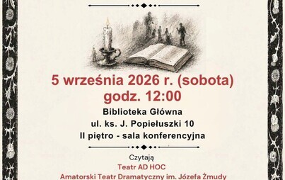 Zdjęcie do Narodowe Czytanie w MBP im. M. Wańkowicza w Stalowej Woli