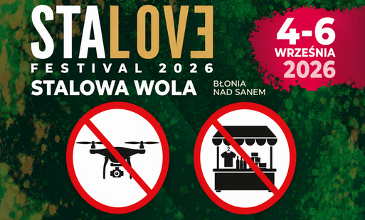 Zdjęcie do Informacja Prezydenta Miasta Stalowej Woli  ws. zakaz&oacute;w obowiązujących w dniach 4-6 września 2026 r. w związku z organizacją imprezy masowej STALOVE FESTIVAL 2026 na Błoniach Nadsańskich w Stalowej Woli 