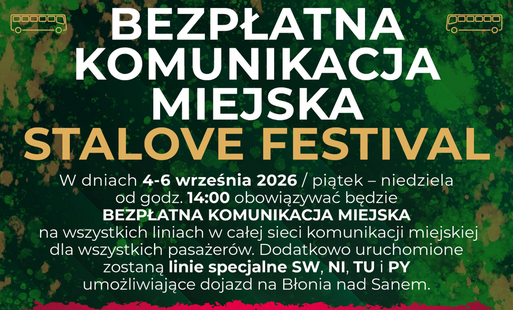Zdjęcie do Bezpłatna komunikacja na STALOVE FESTIVAL!