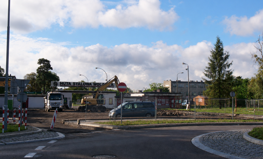 Zdjęcie do Brama nr 3 na teren strefy przemysłowej zamknięta w związku z trwającą przebudową pętli autobusowej przy ul. Kwiatkowskiego 